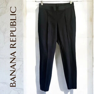 Banana Republic Black Skinny Everywhere Ponte Legging Ankle Pants, 6
